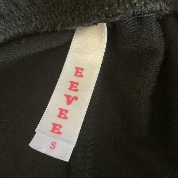 Black Elastic Waist Jogger Pants With Drawstring S - Picture 3 of 10